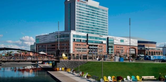 HarborCenter sports and entertainment complex — hotels and lodging